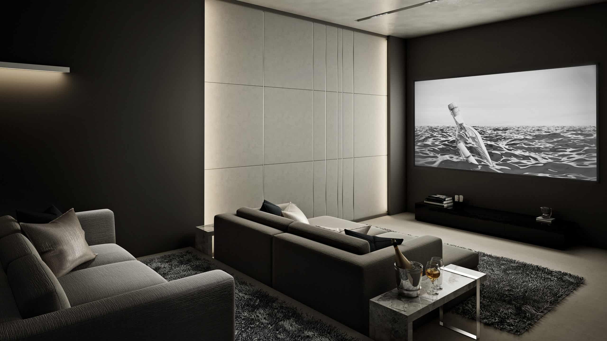acoustic panels in home theater 