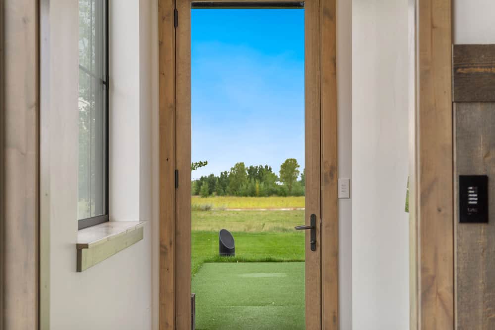 Harmonic Series custom design Athlete's Home Retreat - Door View Outside